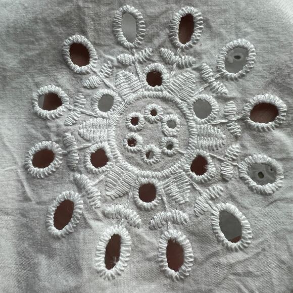 1 State Top Womens Medium White Eyelet - Picture 7 of 12